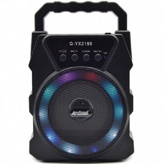 Trade Shop Trade Shop - Altoparlante Portatile Q-yx2155 15w Pmpo Bluetooth 5.0 Con Luci A Led Senza Fili