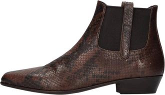 Pantanetti Beatles Enkellaarsjes - Dames - Chelseaboots - Bruin - 41 EU - Leer - Schoenen