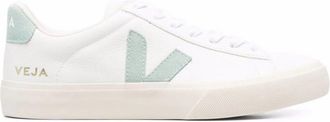 Veja WOMENS CAMPO LEATHER SNEAKERS Size: 37, colour: MATCHA