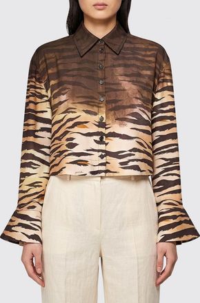 Pinko Camicia Pinko in viscosa con stampa animalier