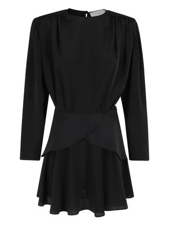 Erika Cavallini Semi Couture tiered-skirt mini dress - Black
