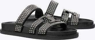 Tory Burch Womens Ines Sport Studded Slide, size 4.5