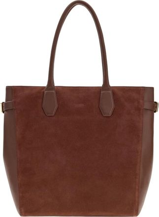 Guess Anitha Suede Shopper - Dames - Shoppers - Bruin - ONE Size - Leer - Tassen