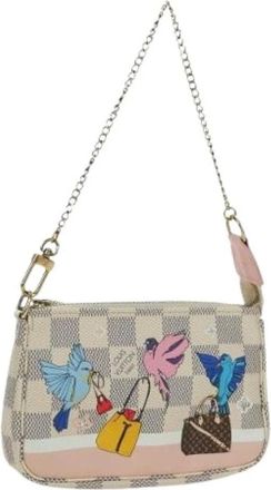 Louis Vuitton Pre-owned Mini Bags, female, White, Size: ONE SIZE Pre-owned Accessory Pouch