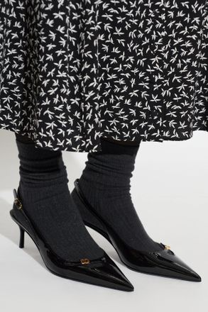 Dolce & Gabbana Leather Heeled Shoes, Womens, Black