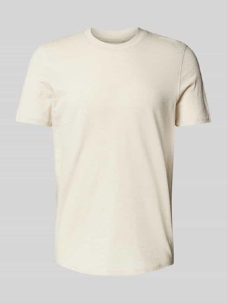 Mc Neal T-Shirt mit geripptem Rundhalsausschnitt in Beige, Gr&ouml;&szlig;e XXL