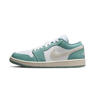 Nike Fitness, Dames, Groen, 40 1/2 EU, Leer, Air Jordan 1 Low