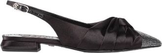 Roberto Cavalli Knot Detail Crystal-Embellished Ballerinas, Brand Size 38 ( US Size 8 )