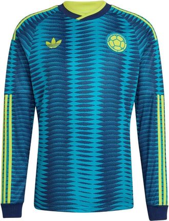 adidas Colombia 2026 Away Long Sleeve Jersey Asia Sizing Mystery Petrol Team Navy Blue JZ8804
