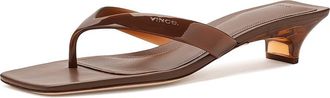 Vince San Juan Jelly Thong Sandals Womens Sandals Saddle : 11 M, Leather/Suede