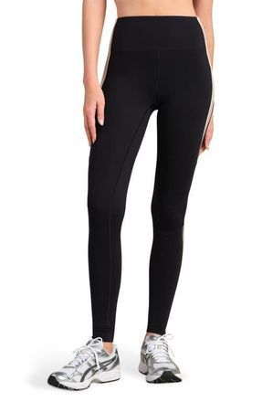 Rhone Retro Revive Side Stripe Leggings in Pure Black at Nordstrom, Size Xx-Large