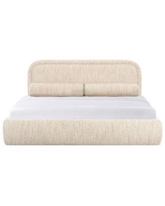 TOV Furniture Tov Furniture Murielle Cream Heavy Knubby Boucle King Bed