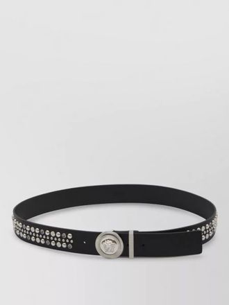 Versace studded leather belt