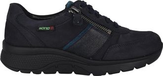 Mephisto Rollende brede pasvorm sneaker - Blauw - Dames - Sneakers - Blauw - 36 EU - Schoenen