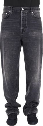 Haikure Relaxed Fit Black Denim Logan Jeans