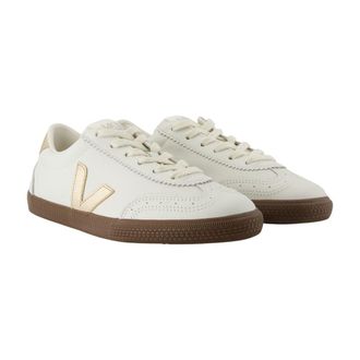 Veja Womens Volley Sneaker Beige Calfskin