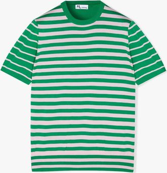 Doppiaa Aalfeo Striped Knitted Tshirt