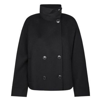 Max Mara Coats - female - Max Mara - Double-Breasted Coats - Black - 2XS - Coats