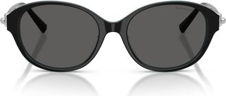 Tiffany & Co. 0tf4263d Oval-Shaped Black Frame Sunglasses