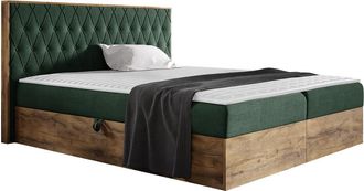 Mirjan24 Cama Continental Navis Ii, Faro 7, Continental, Doble, 160x200, Tapiz, Somieres, 168x208x103cm