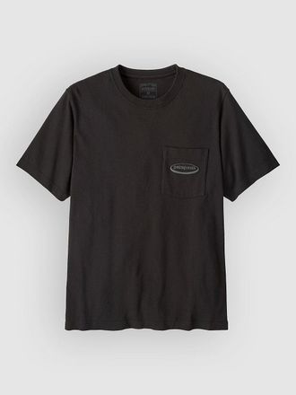 Patagonia MW 95 Oval Logo Pocket Camiseta negro