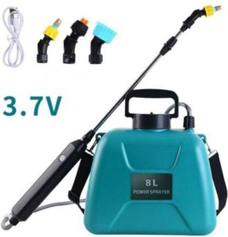 OEM Pulverizador El&eacute;ctrico De Jard&iacute;n De 8 Litros, Pulverizador A Presi&oacute;n Con 3 Boquillas Ajustables, Bomba Autom&aacute;tica Con Manguera Retr&aacute;ctil, Pulverizador