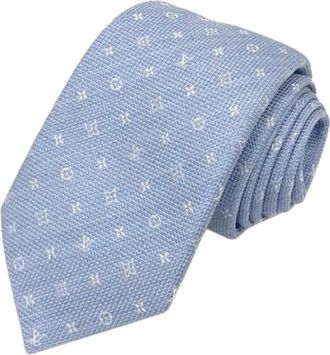 Louis Vuitton Pre-owned Accessories, male, Blue, Size: ONE SIZE Pre-owned Vintage Cravat