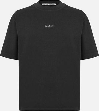 Acne Studios Mens Acne Studios Small Logo Stamp T-Shirt in Black - Size: 36