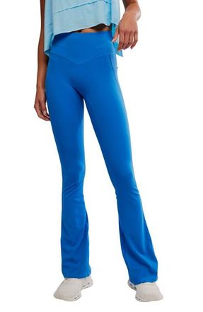 Free People FP Movement Never Better Flare Leg Pants in Light Cobalt at Nordstrom, Size X-Large