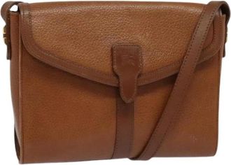Burberry Pre-owned Vintage Schoudertas - Dames - Vintage Schoudertas - Bruin - ONE Size - Leer - Vintage