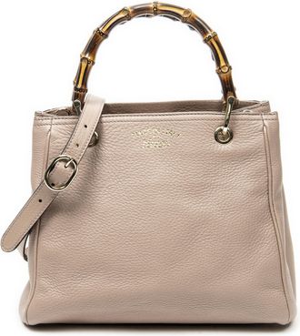 Gucci Pre-owned Womens Small Bamboo Shopper Tote Shoulder Bag - Pink - One Size
