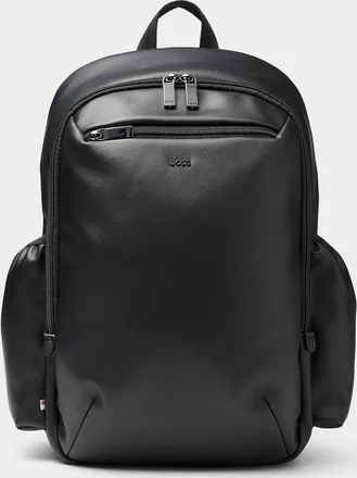 BOSS Mens Jace faux-leather backpack