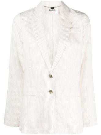 Blugirl Blazer met enkele rij knopen - Beige
