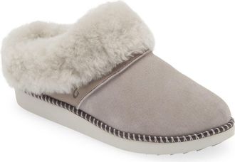 Olukai Kui Genuine Shearling Slipper in Fog /Mist Grey at Nordstrom, Size 10