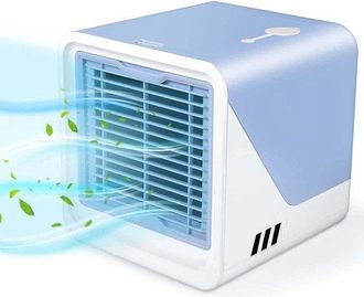 No Brand Ventilador De Aire Acondicionado Port&aacute;til Con Refrigeraci&oacute;n Silenciosa Y Humidificador, Unidad Evaporativa Compacta Para Dormitorios