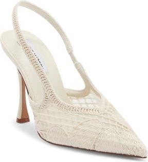 Steve Madden Beverlie Pointed Toe Slingback Pump in Ivory at Nordstrom Rack, Size 9.5
