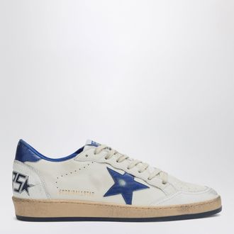 Golden Goose Sneakers Ballstar bianca/blu metallizzato