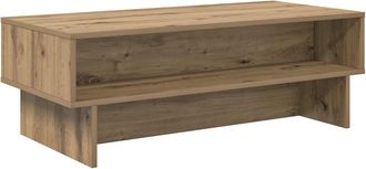 vidaXL Mesa De Caf&eacute; Roble Artisan 100 X 46 X 35 Cm Vidaxl