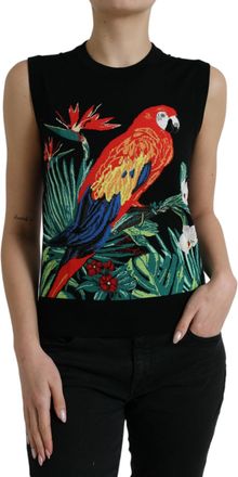 Dolce & Gabbana Papegaai Gebreid Top Tsh84528