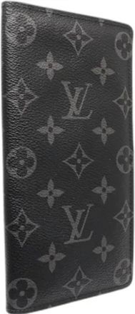 Louis Vuitton Pre-owned Wallets, male, Black, Size: ONE SIZE Pre-owned Monogram Eclipse Long wallet (bi-fold)