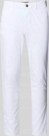 Jack & Jones Jack & Jones Slim Fit Stoffhose mit Ges&auml;&szlig;taschen Modell Marco in Weiss, Gr&ouml;&szlig;e 28/32