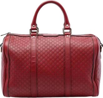 Gucci Pre-owned Handbags, female, Red, Size: ONE SIZE Pre-owned Satchel