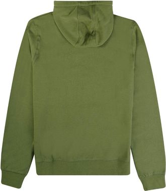 Aquascutum Mens Active Big Logo Hoodie (Green) Cotton - Size Medium