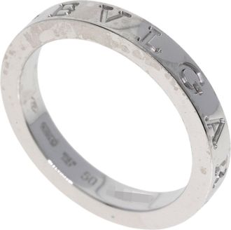 Bulgari Platinum Platinum 950 Band Ring (Pre-Owned)