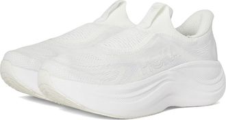 Hoka One One Skyward Laceless Womens Running Shoes White/White : 10.5 B - Medium, Synthetic