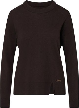 Liu Jo Wf 6418 Ma 16R Trui - Dames - Ronde hals truien - Bruin - L - Wol - Truien & Vesten