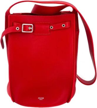Celine Pre-owned Leather celine-bags - Dames - Vintage Tas - Rood - ONE Size - Vintage