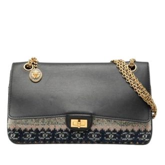 Chanel Pre-owned Medallion Nude Flap Bag - Dames - Pre-owned - Zwart - Maat: ONE Size Leer