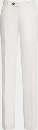 Brunello Cucinelli Men & apos;s Slim Flat-Front Pants
