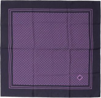 Dolce & Gabbana Zijde Sjaal Geometrisch Patroon